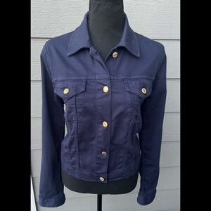 Michael Michael Kors Women Denim Cropped Jean Jacket